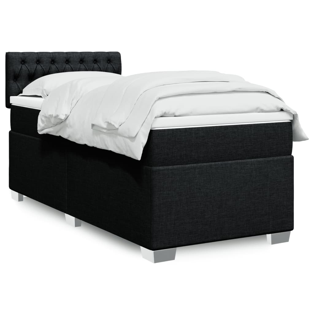 Lit Boxspring Avec Matelas Tissu