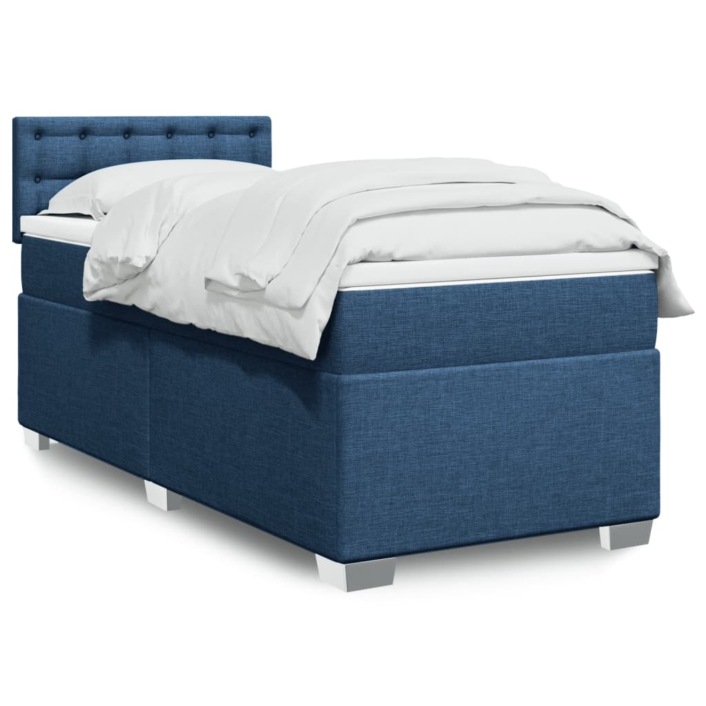 Lit Boxspring Avec Matelas Tissu
