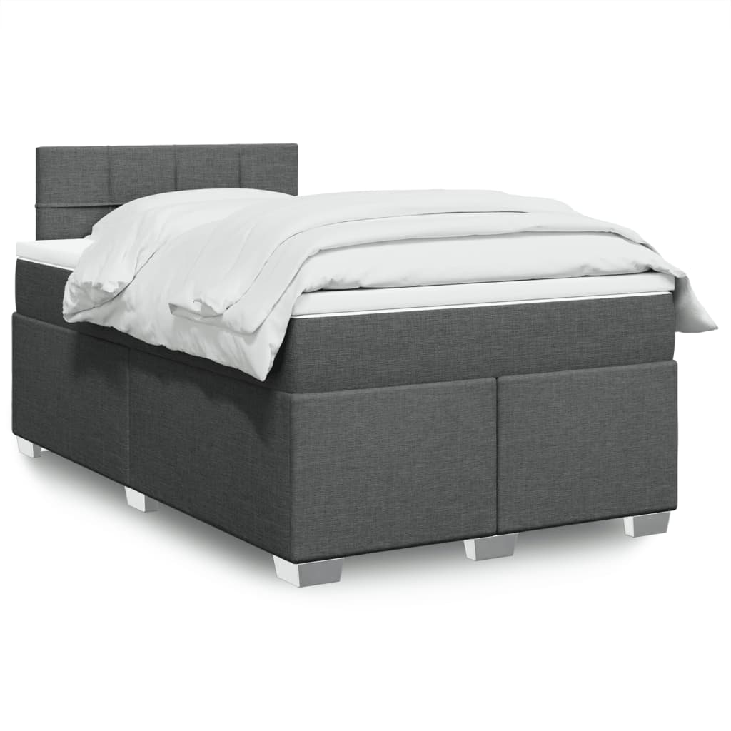 Lit Boxspring Avec Matelas Tissu