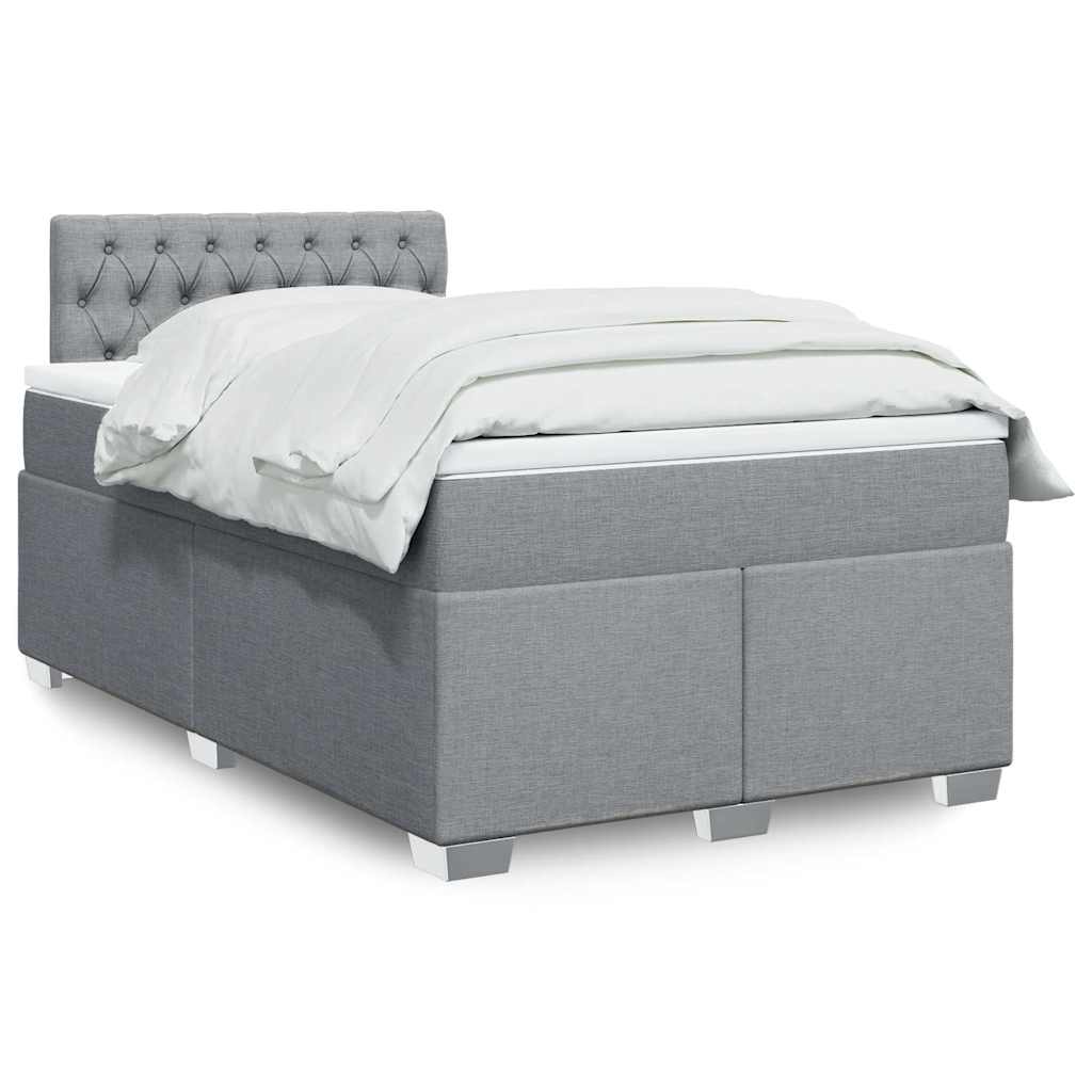 Lit Boxspring Avec Matelas Tissu