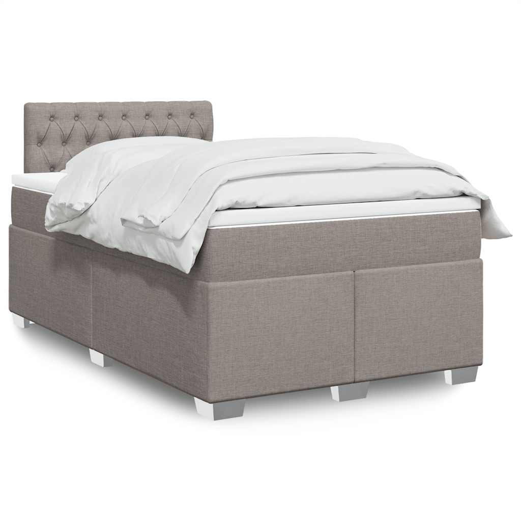Lit Boxspring Avec Matelas Tissu