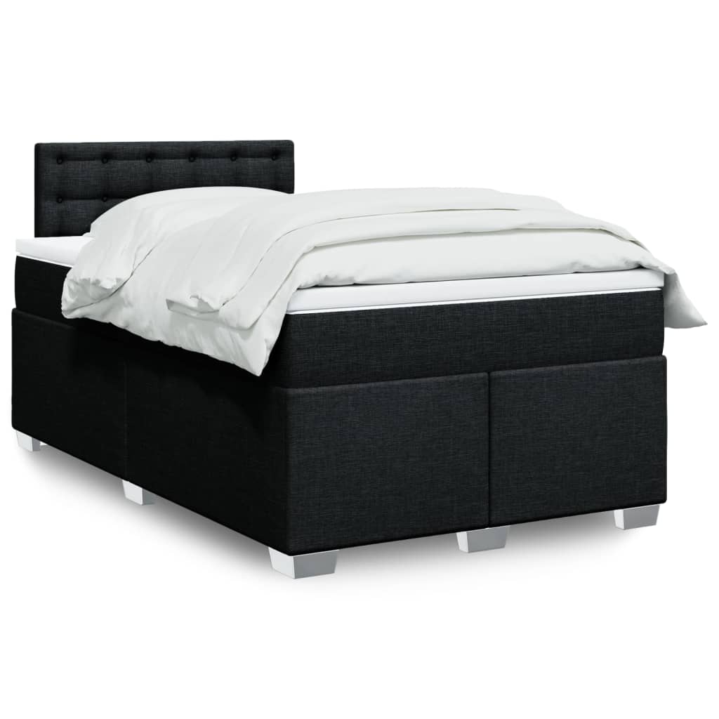 Lit Boxspring Avec Matelas Tissu
