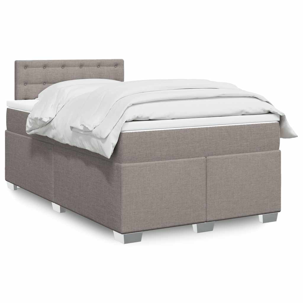 Lit Boxspring Avec Matelas Tissu