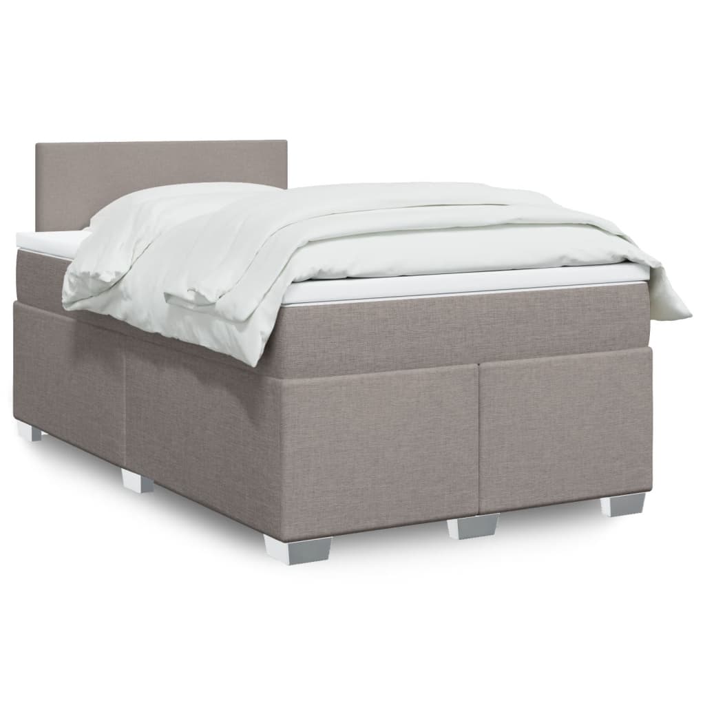Lit Boxspring Avec Matelas Tissu