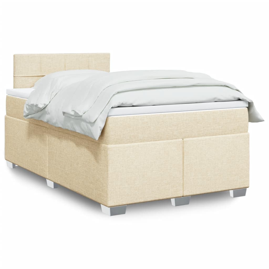 Lit Boxspring Avec Matelas Tissu
