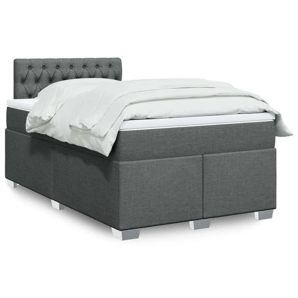 Lit Boxspring Avec Matelas Tissu