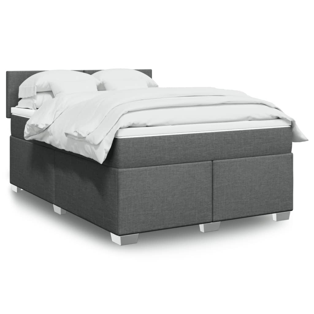 Sommier À Lattes De Lit Avec Matelas Tissu
