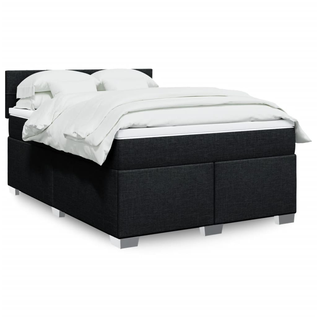 Sommier À Lattes De Lit Avec Matelas Tissu