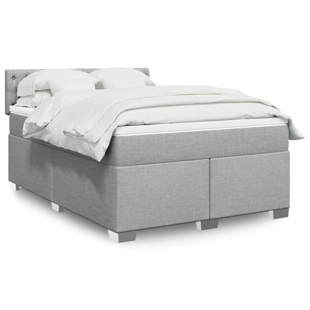 Sommier À Lattes De Lit Avec Matelas Tissu