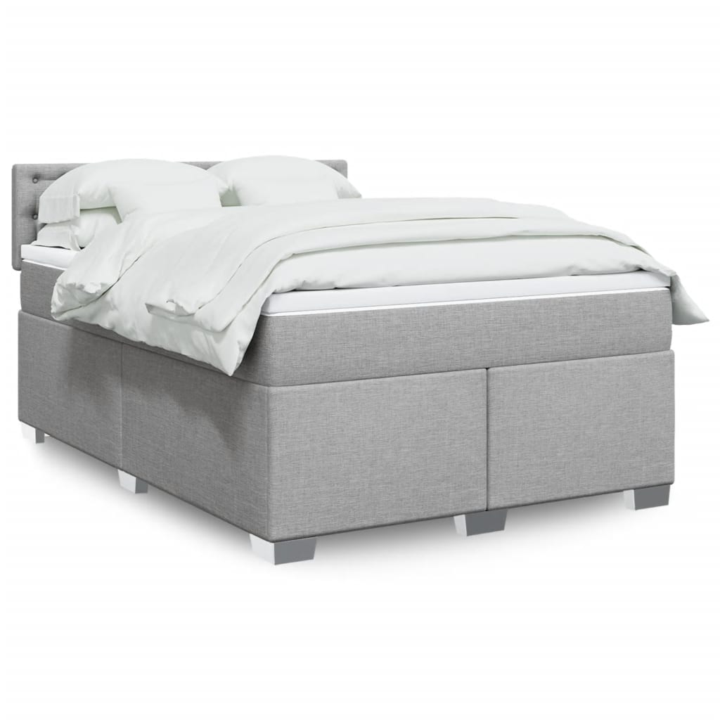 Sommier À Lattes De Lit Avec Matelas Tissu