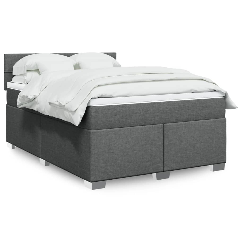 Sommier À Lattes De Lit Avec Matelas Tissu