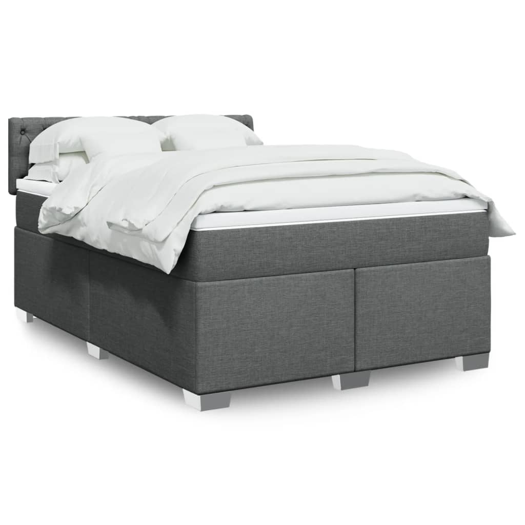Sommier À Lattes De Lit Avec Matelas Tissu