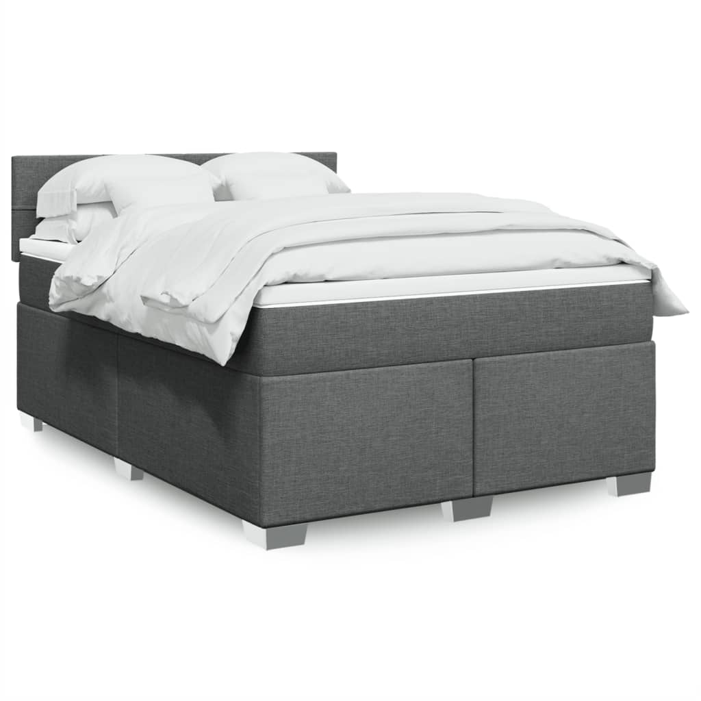 Sommier À Lattes De Lit Avec Matelas Tissu