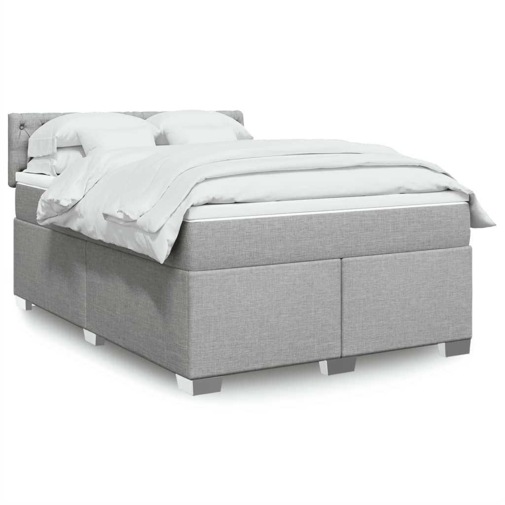 Sommier À Lattes De Lit Avec Matelas Tissu