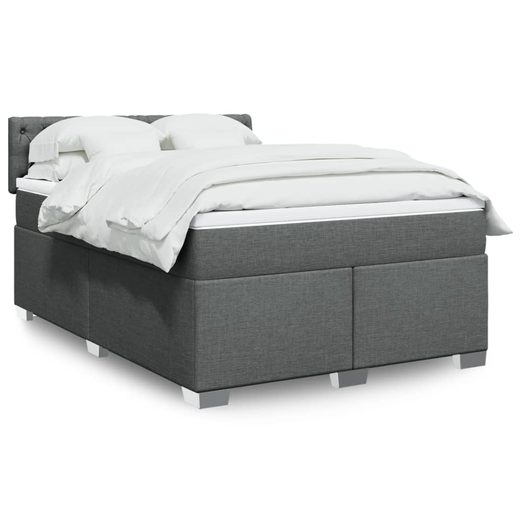 Sommier À Lattes De Lit Avec Matelas Tissu