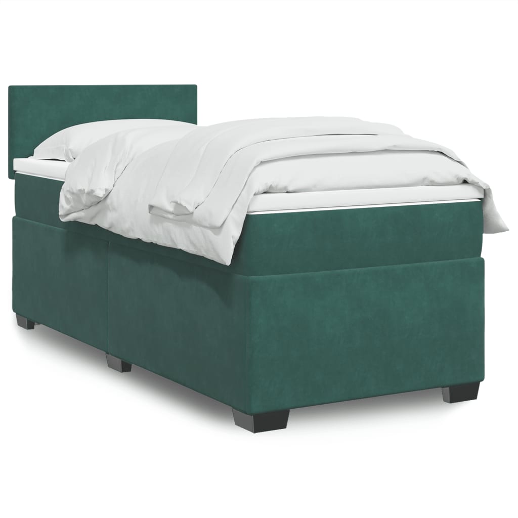 Lit Boxspring Avec Matelas Velours