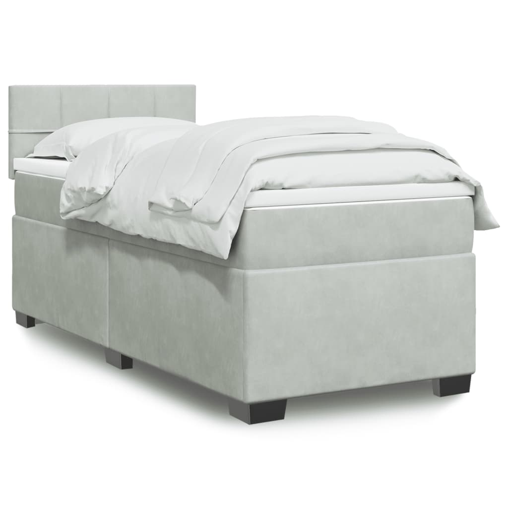 Lit Boxspring Avec Matelas Velours