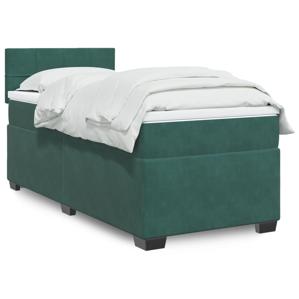 Lit Boxspring Avec Matelas Velours