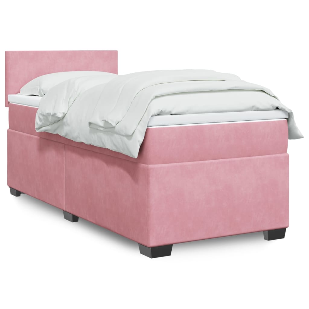 Lit Boxspring Avec Matelas Velours