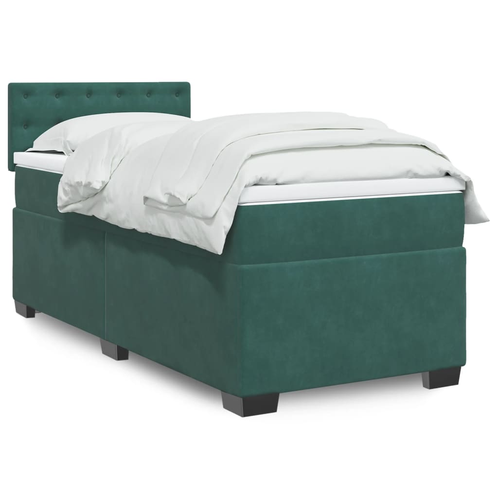 Lit Boxspring Avec Matelas Velours