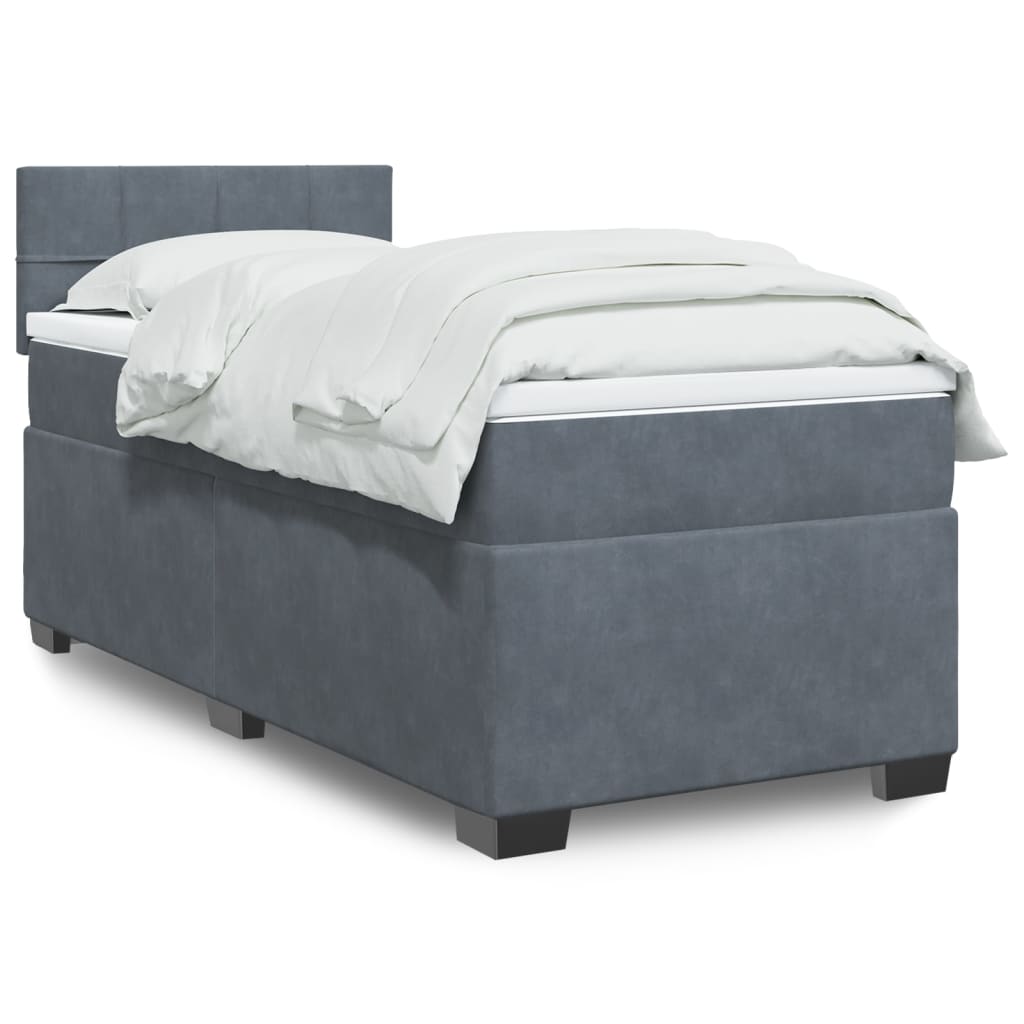Lit Boxspring Avec Matelas Velours