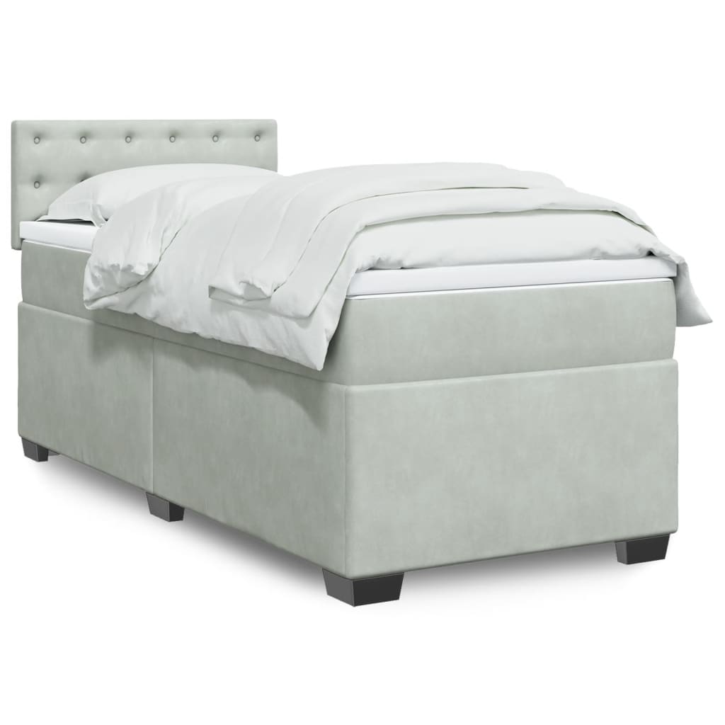 Lit Boxspring Avec Matelas Velours