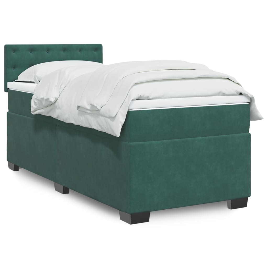 Lit Boxspring Avec Matelas Velours