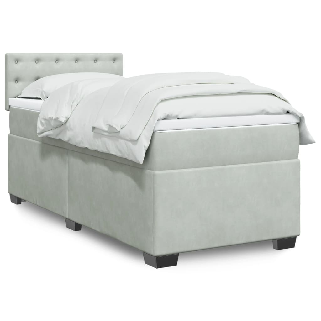 Lit Boxspring Avec Matelas Velours