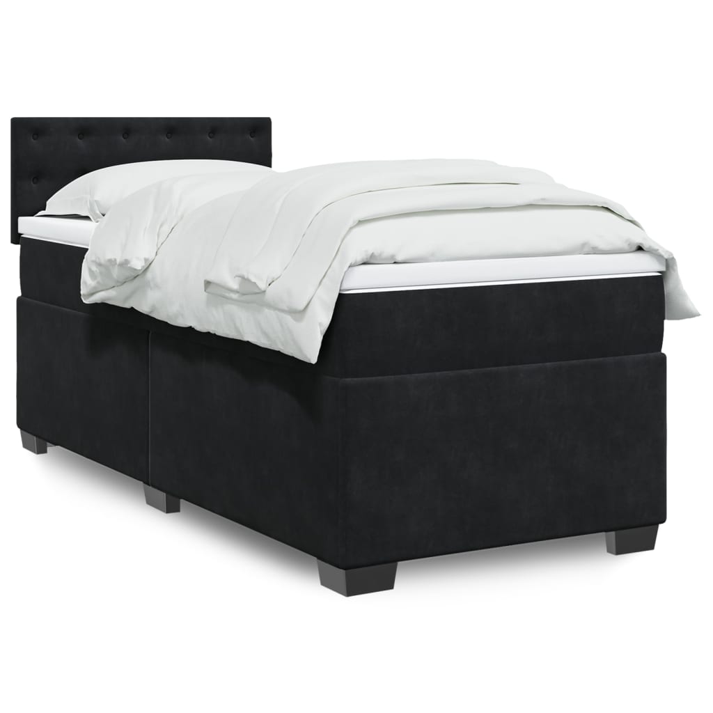 Lit Boxspring Avec Matelas Velours