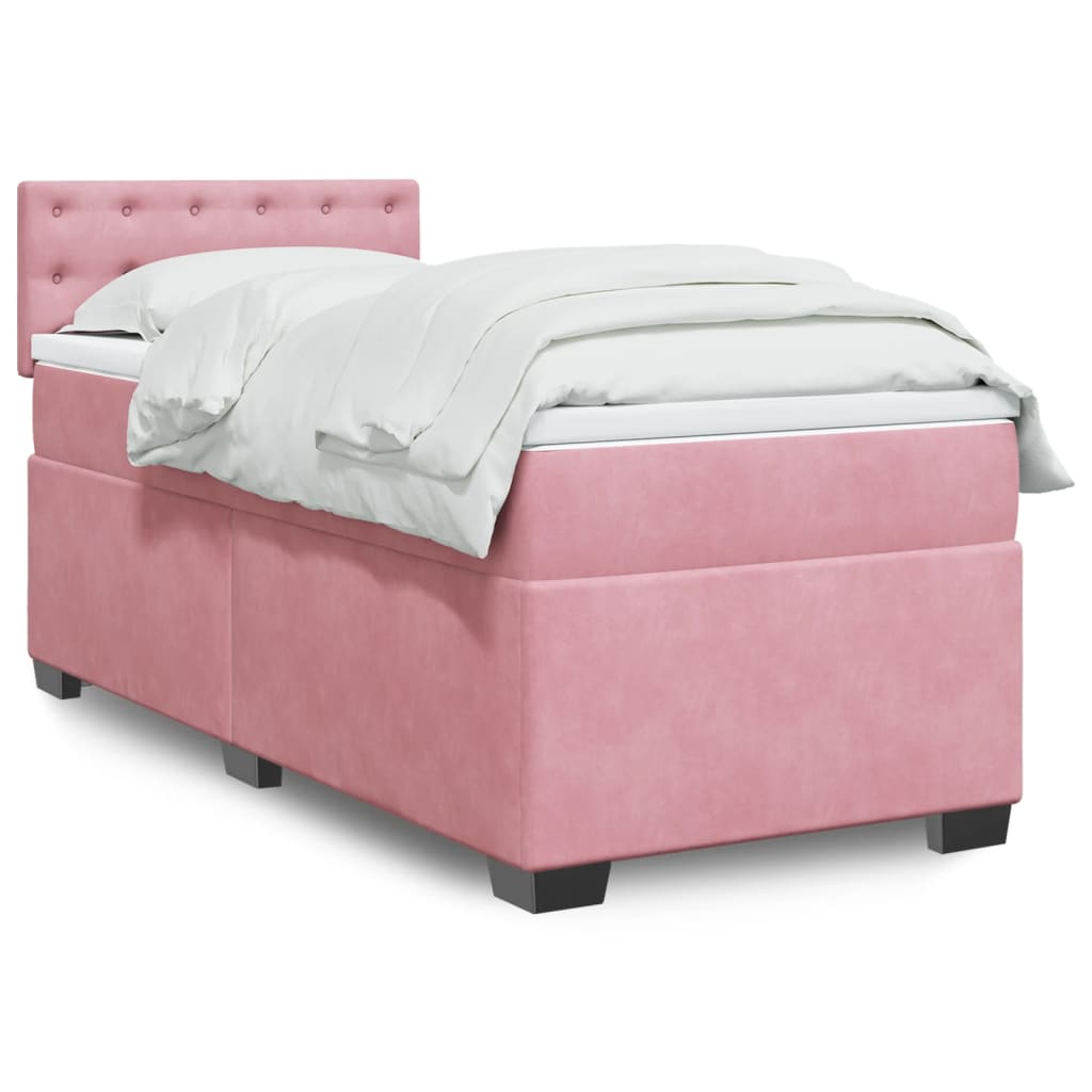Lit Boxspring Avec Matelas Velours