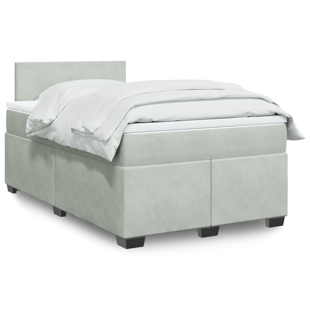Lit Boxspring Avec Matelas Velours