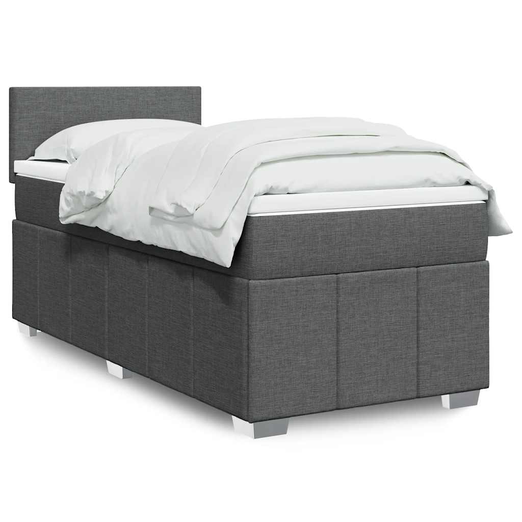 Sommier À Lattes De Lit Avec Matelas 120X200Cm Tissu