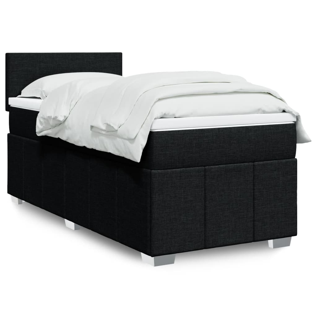 Sommier À Lattes De Lit Avec Matelas 120X200Cm Tissu