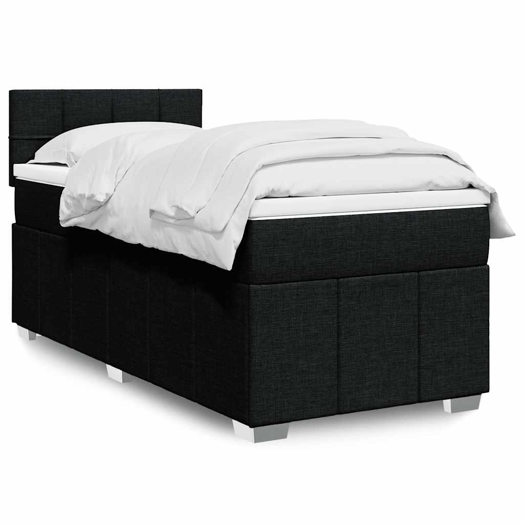 Sommier À Lattes De Lit Avec Matelas 120X200Cm Tissu