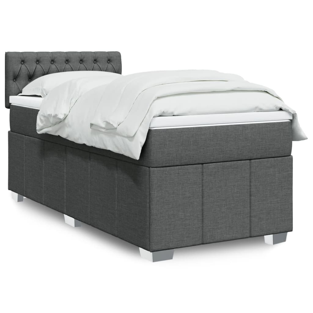 Sommier À Lattes De Lit Avec Matelas 120X200Cm Tissu