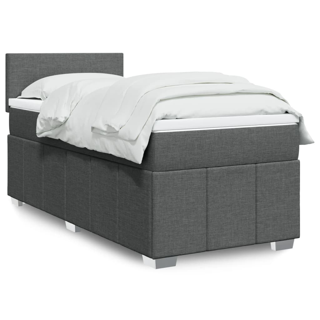 Sommier À Lattes De Lit Avec Matelas 120X200Cm Tissu