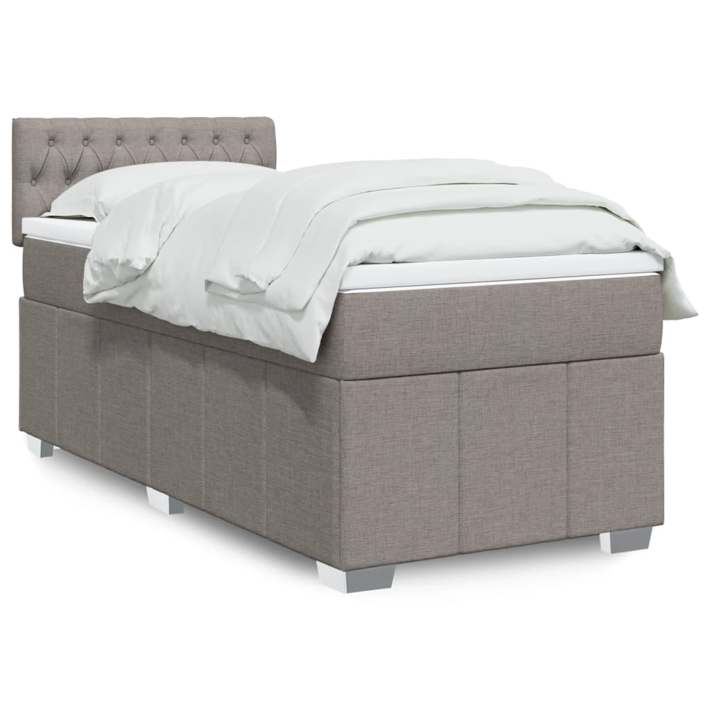 Sommier À Lattes De Lit Avec Matelas 120X200Cm Tissu