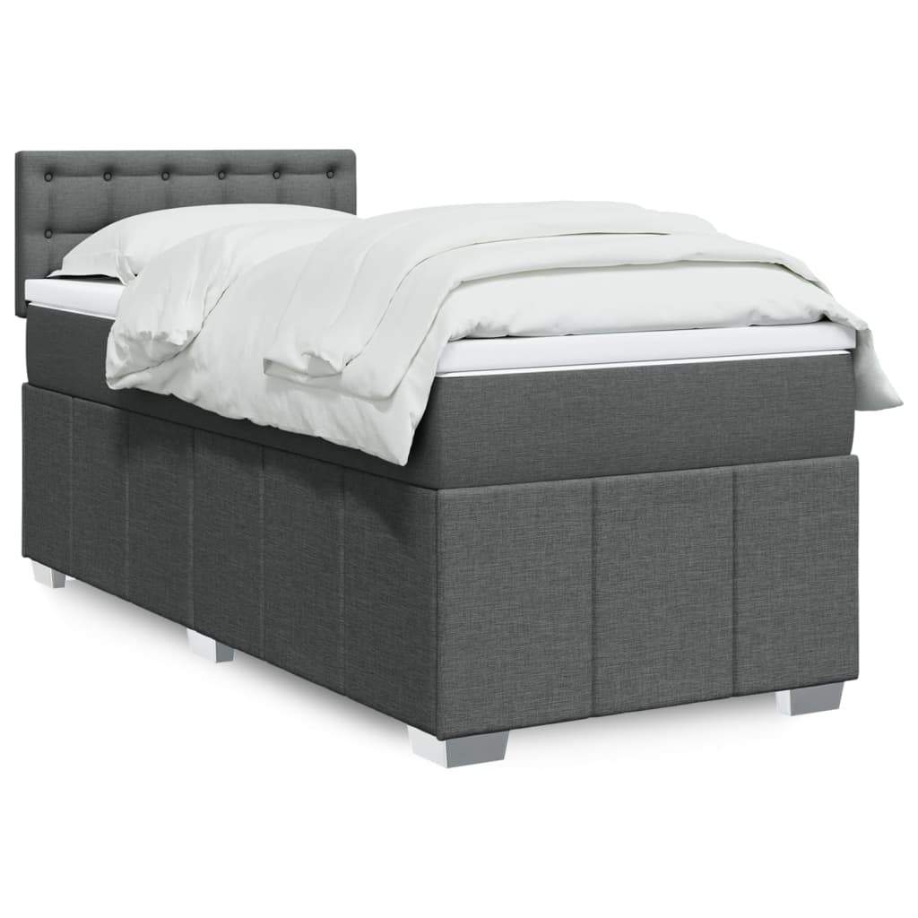 Sommier À Lattes De Lit Avec Matelas 120X200Cm Tissu