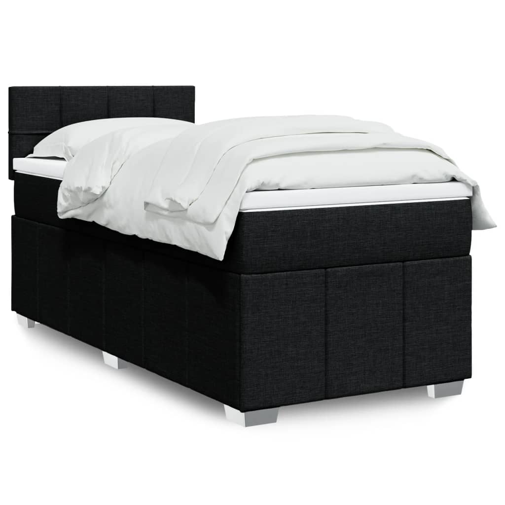 Sommier À Lattes De Lit Avec Matelas 120X200Cm Tissu