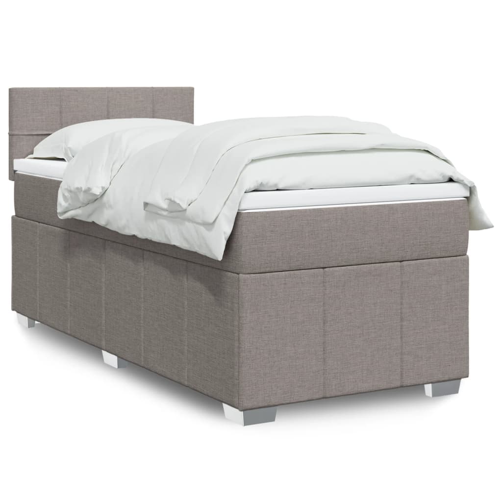 Sommier À Lattes De Lit Avec Matelas 120X200Cm Tissu