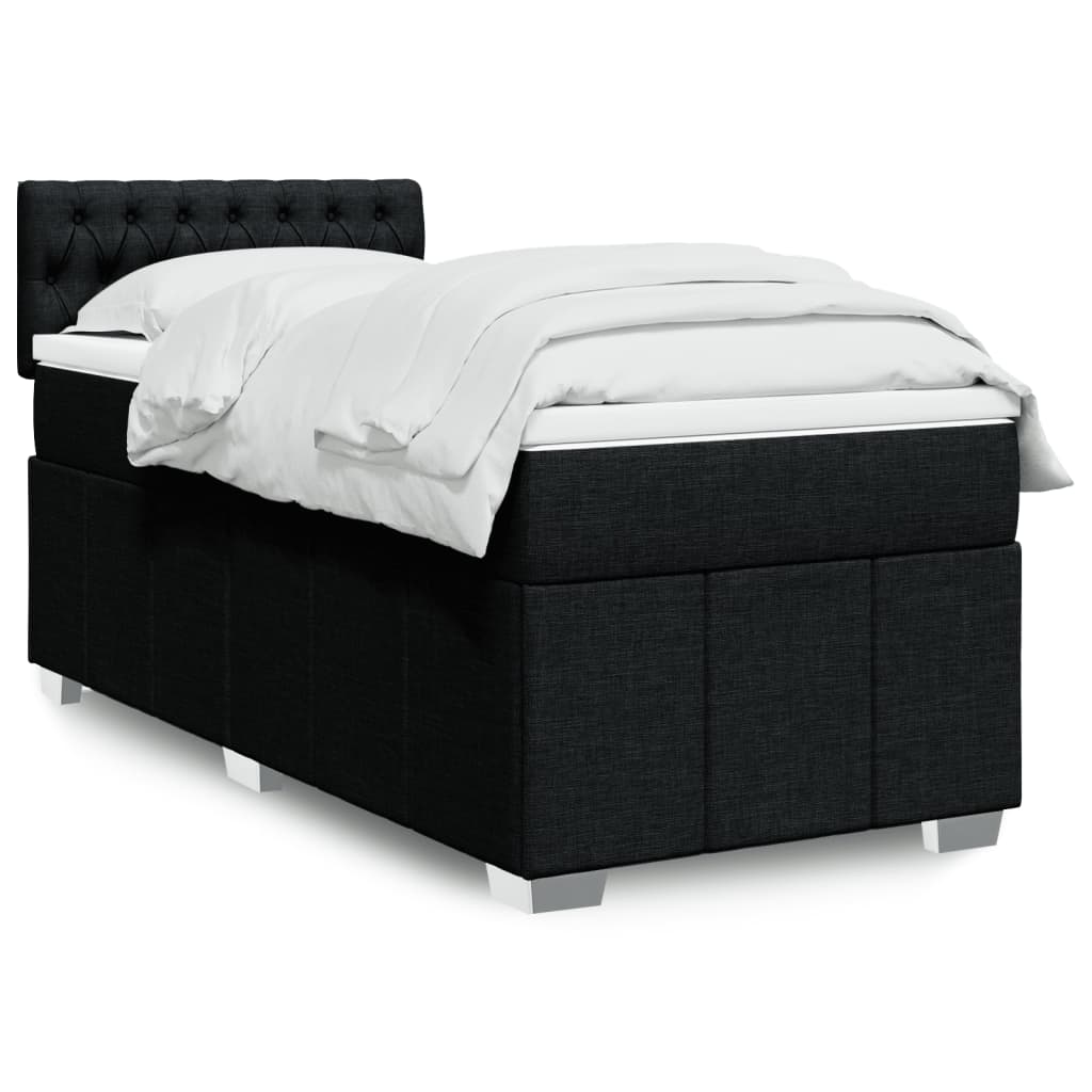 Sommier À Lattes De Lit Avec Matelas 120X200Cm Tissu
