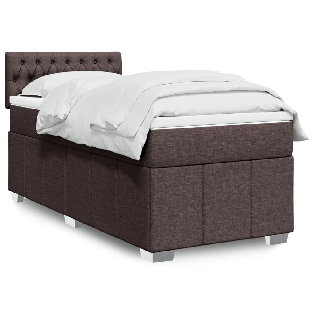 Sommier À Lattes De Lit Avec Matelas 120X200Cm Tissu