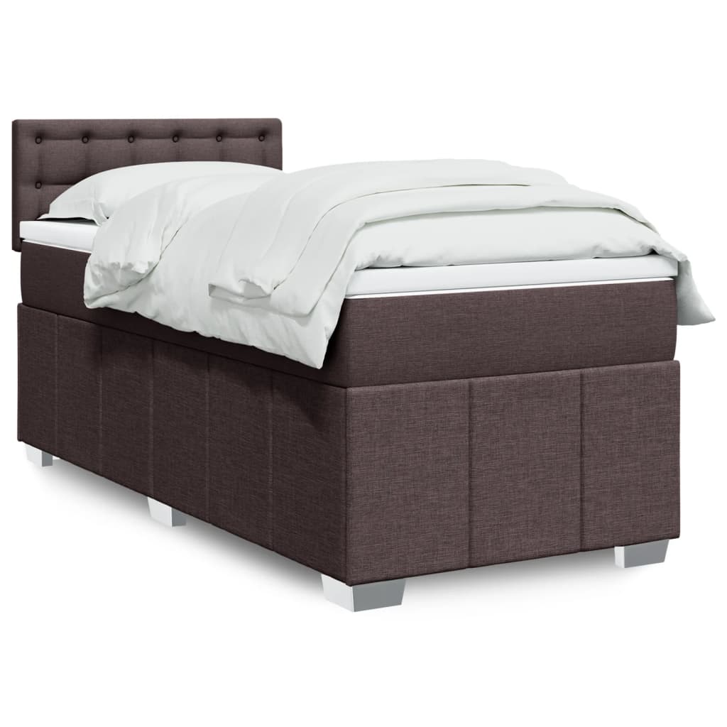 Sommier À Lattes De Lit Avec Matelas 120X200Cm Tissu