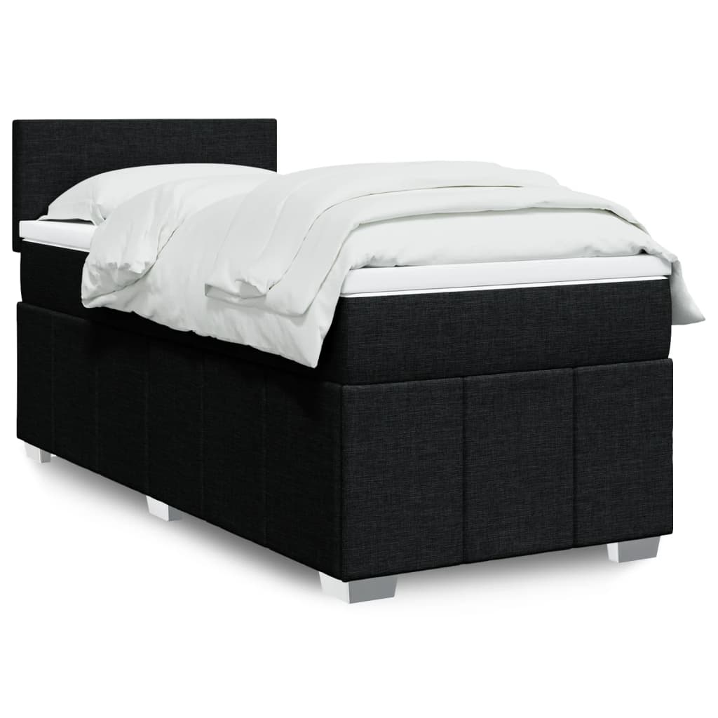Sommier À Lattes De Lit Avec Matelas 120X200Cm Tissu