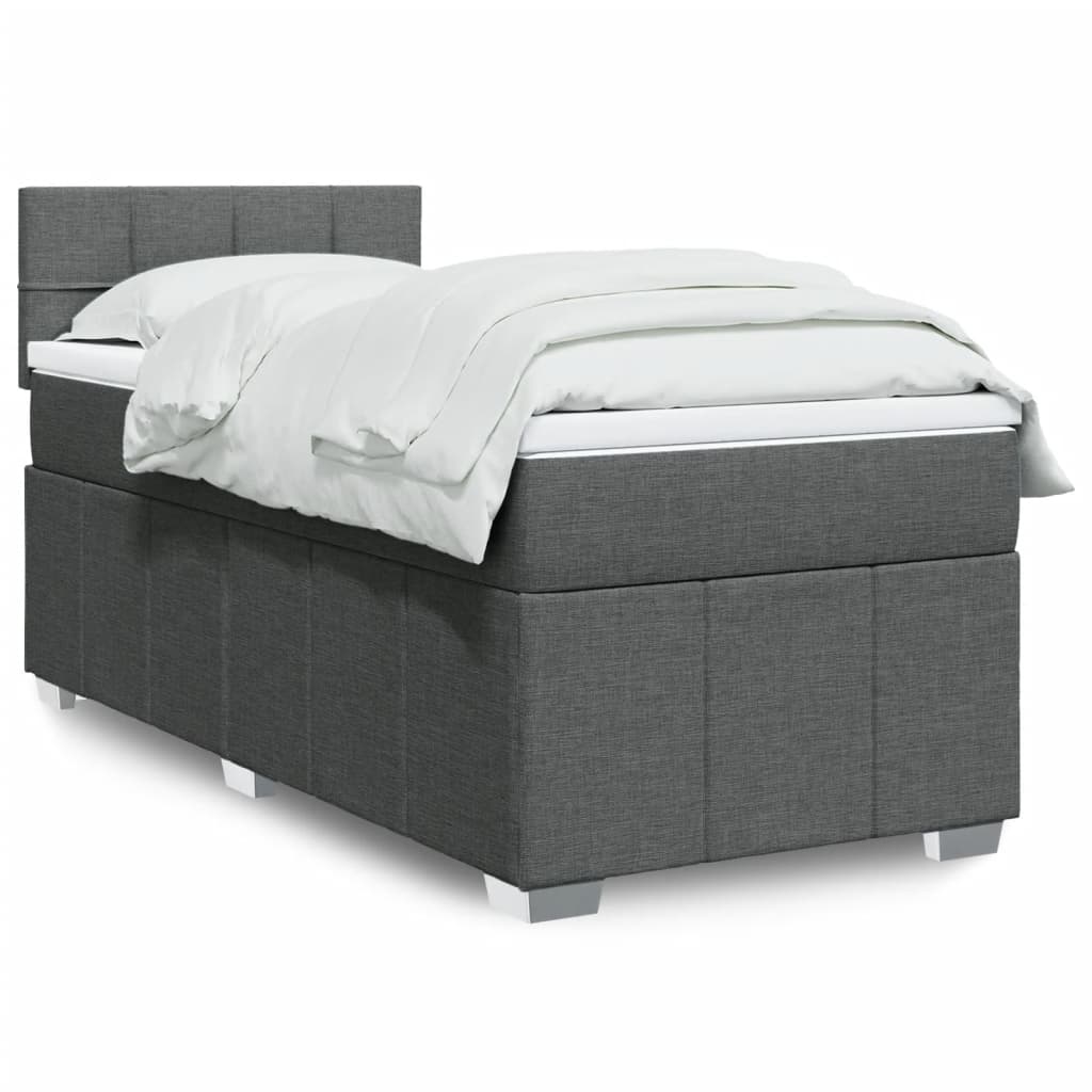 Sommier À Lattes De Lit Avec Matelas 120X200Cm Tissu