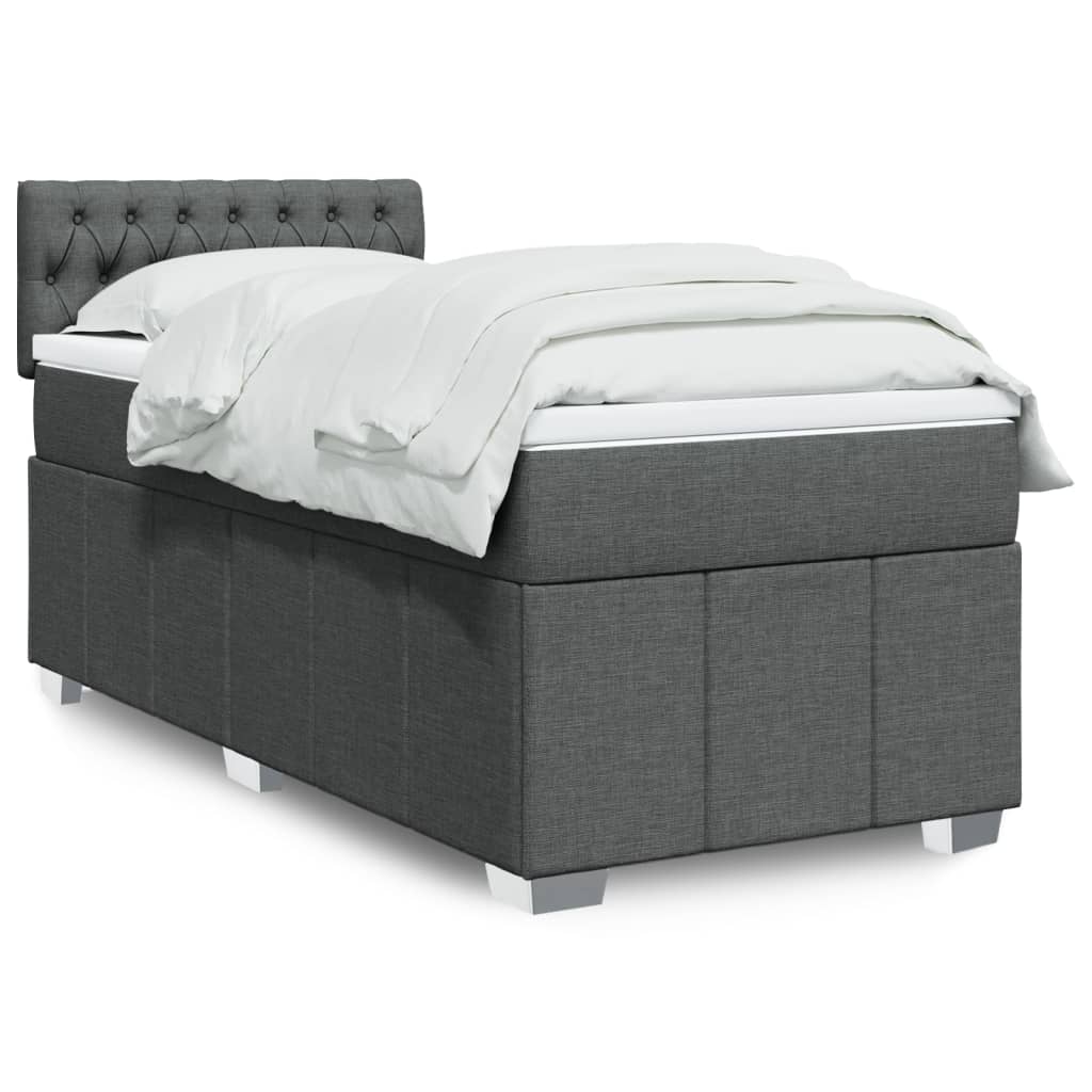 Sommier À Lattes De Lit Avec Matelas 120X200Cm Tissu