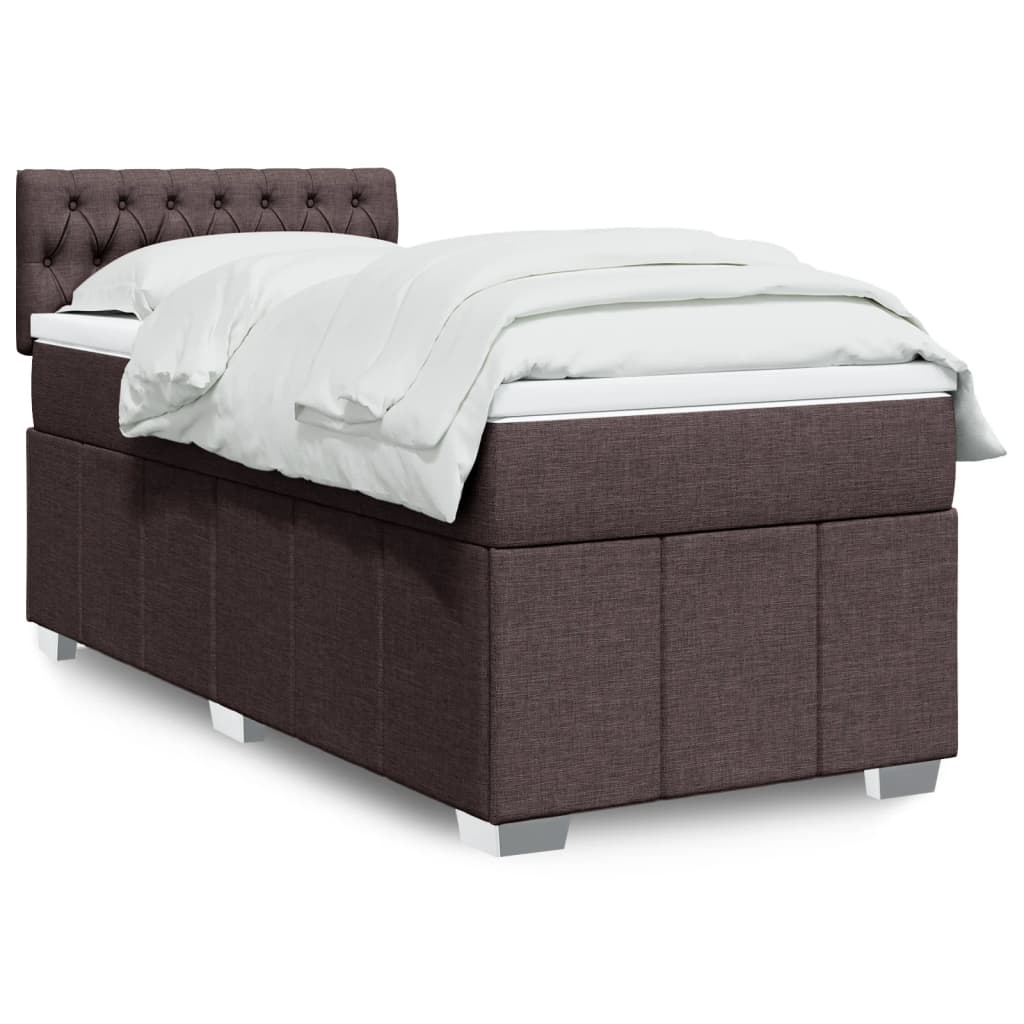 Sommier À Lattes De Lit Avec Matelas 120X200Cm Tissu