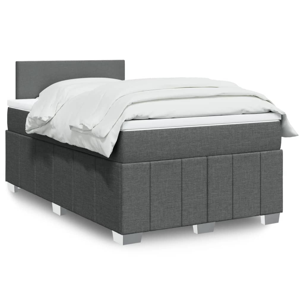 Sommier À Lattes De Lit Avec Matelas 120X200Cm Tissu