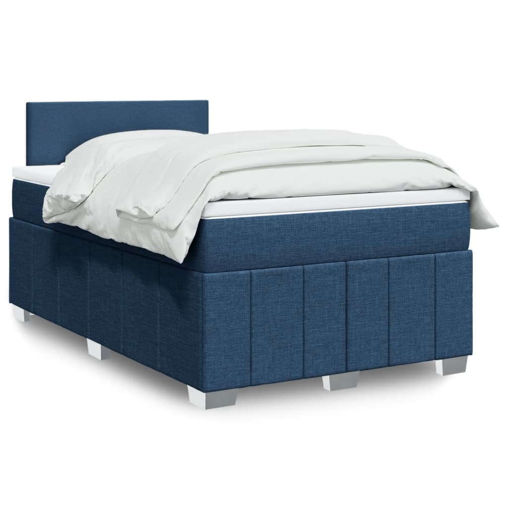 Sommier À Lattes De Lit Avec Matelas 120X200Cm Tissu