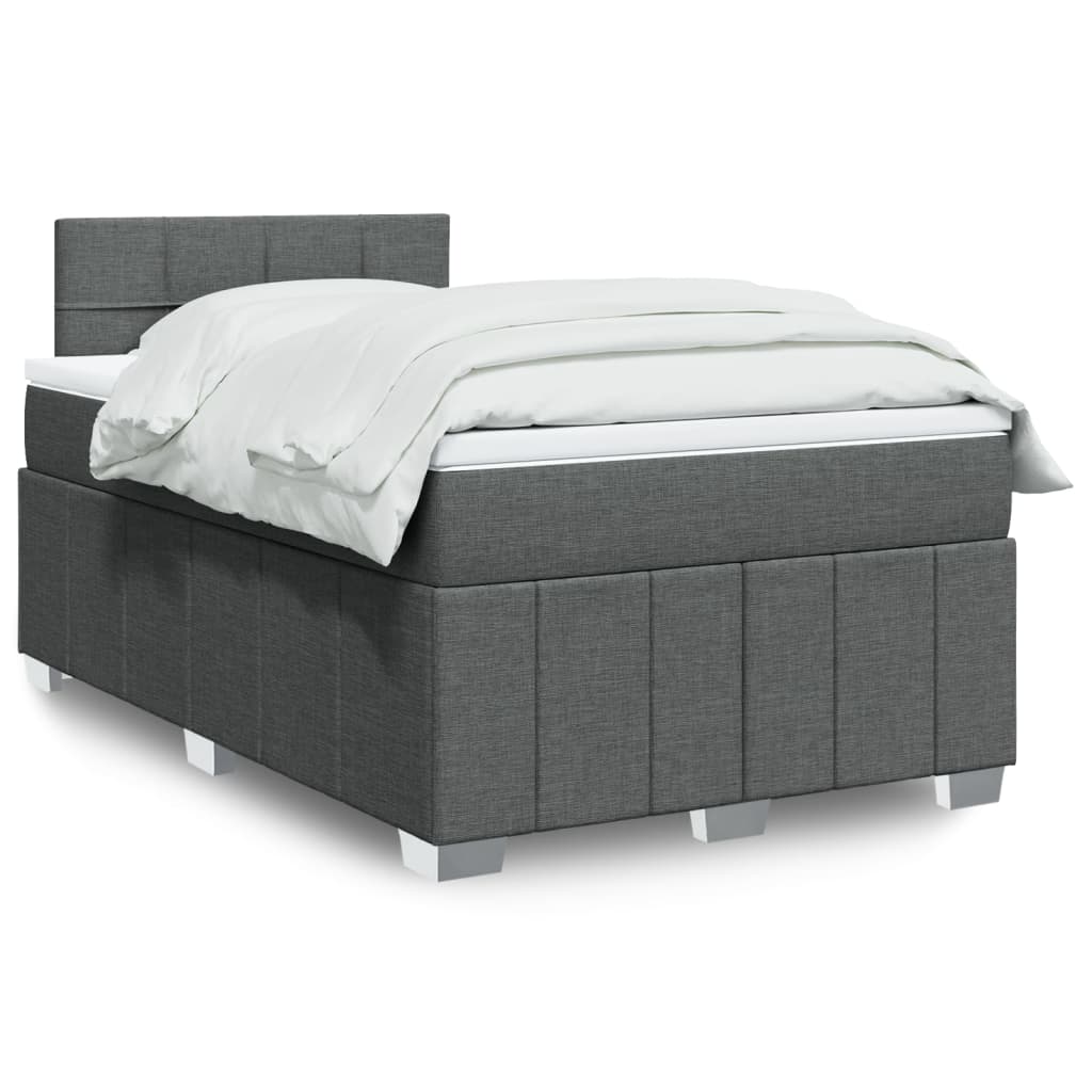 Sommier À Lattes De Lit Avec Matelas 120X200Cm Tissu
